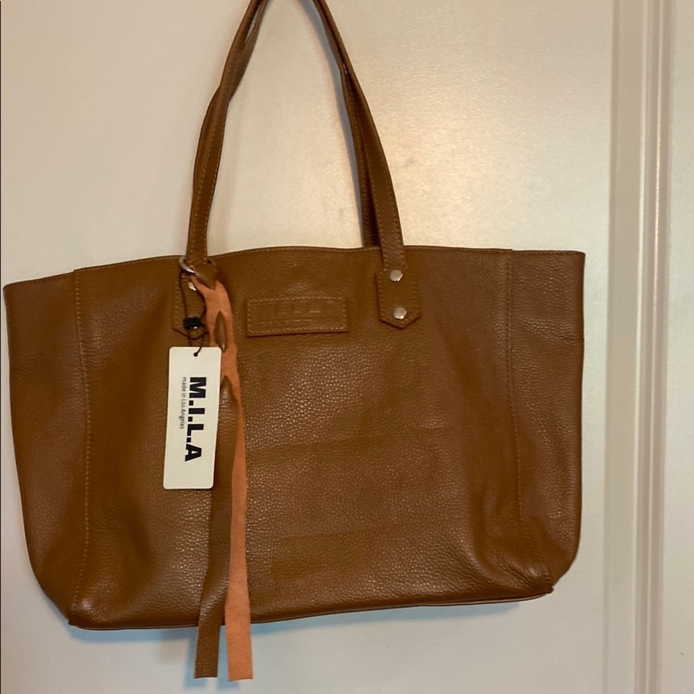 M.I.L.A Luxe Bag | Leather | Caramel